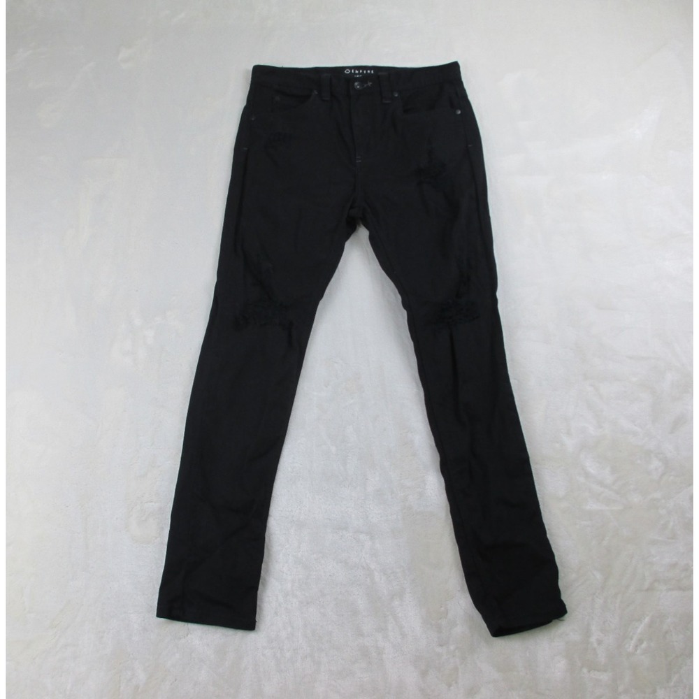 Empyre‎ Pants Mens 30 Black Denim Jeans Pocket Verge Skinny Distressed 30X28